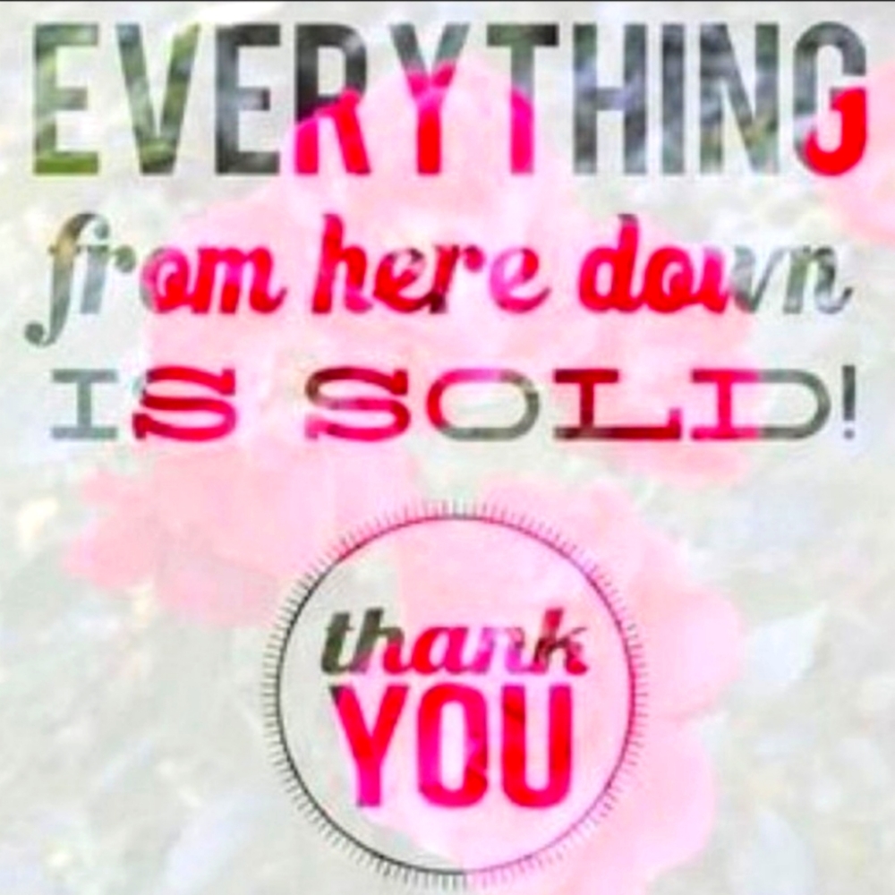 Everything below has been sold!